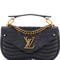 New Wave Chain Bag Quilted Leather MM