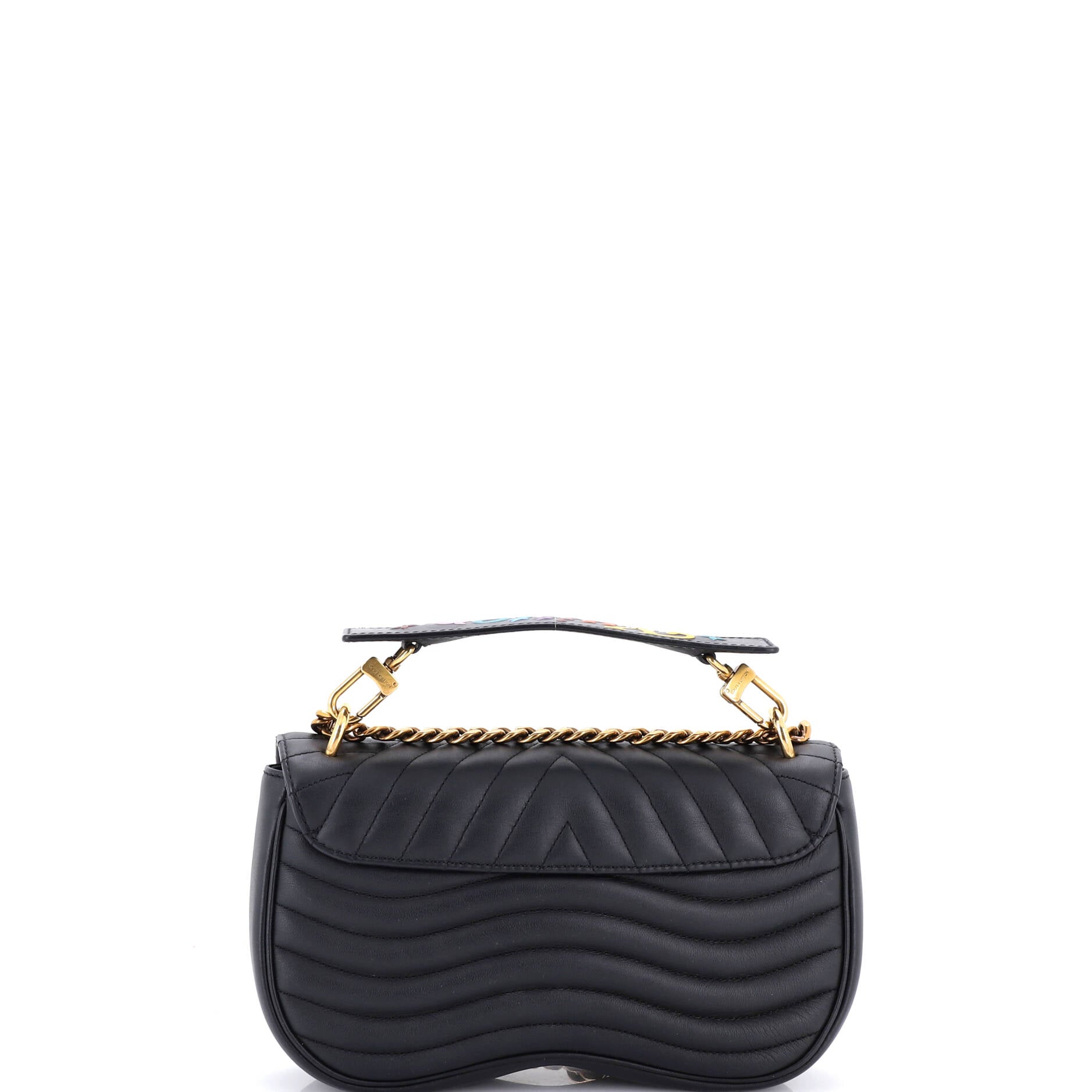 New Wave Chain Bag Quilted Leather MM