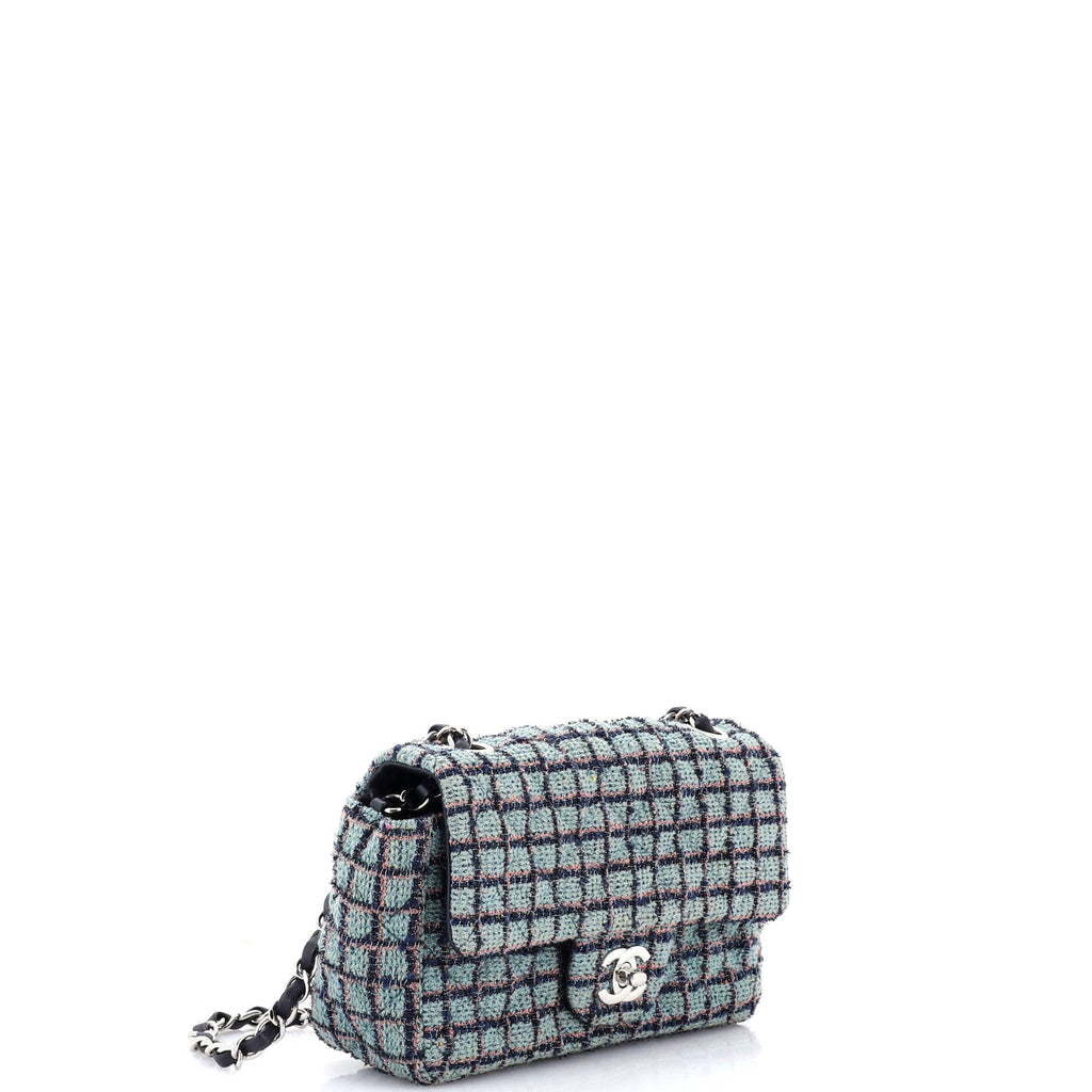 Classic Single Flap Bag Quilted Tweed Mini
