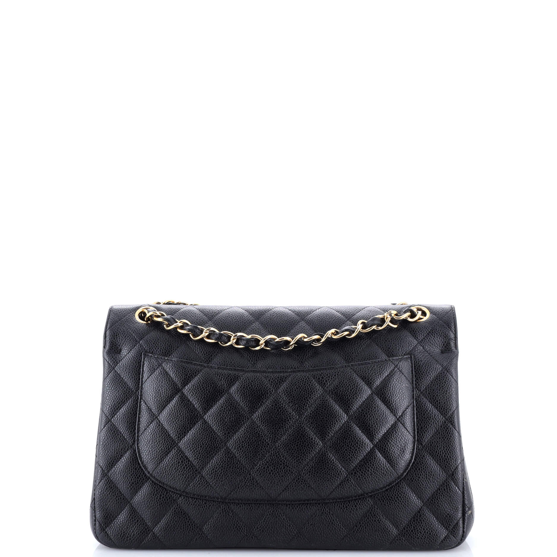 Classic Double Flap Bag Quilted Caviar Jumbo