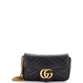 GG Marmont Flap Bag Matelasse Leather Super Mini