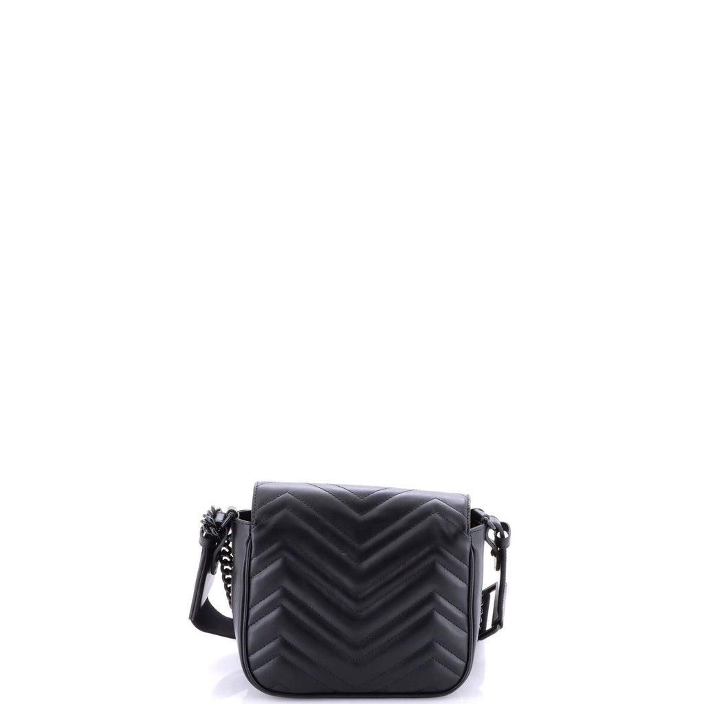 GG Marmont Convertible Flap Shoulder Bag Matelasse Leather Mini