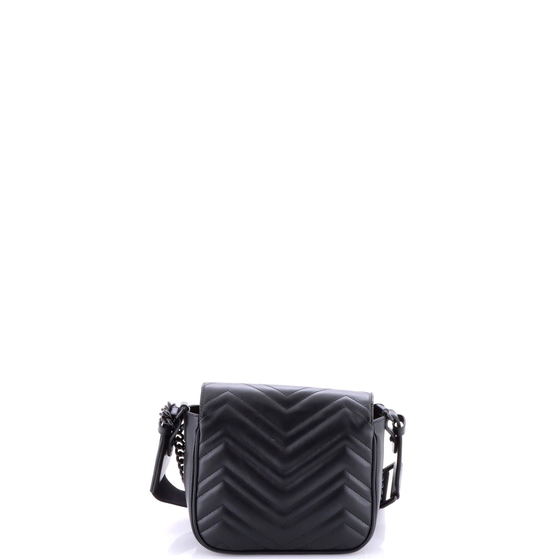 GG Marmont Convertible Flap Shoulder Bag Matelasse Leather Mini