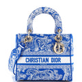 Toile de Jouy Lady D-Lite Bag Embroidered Canvas