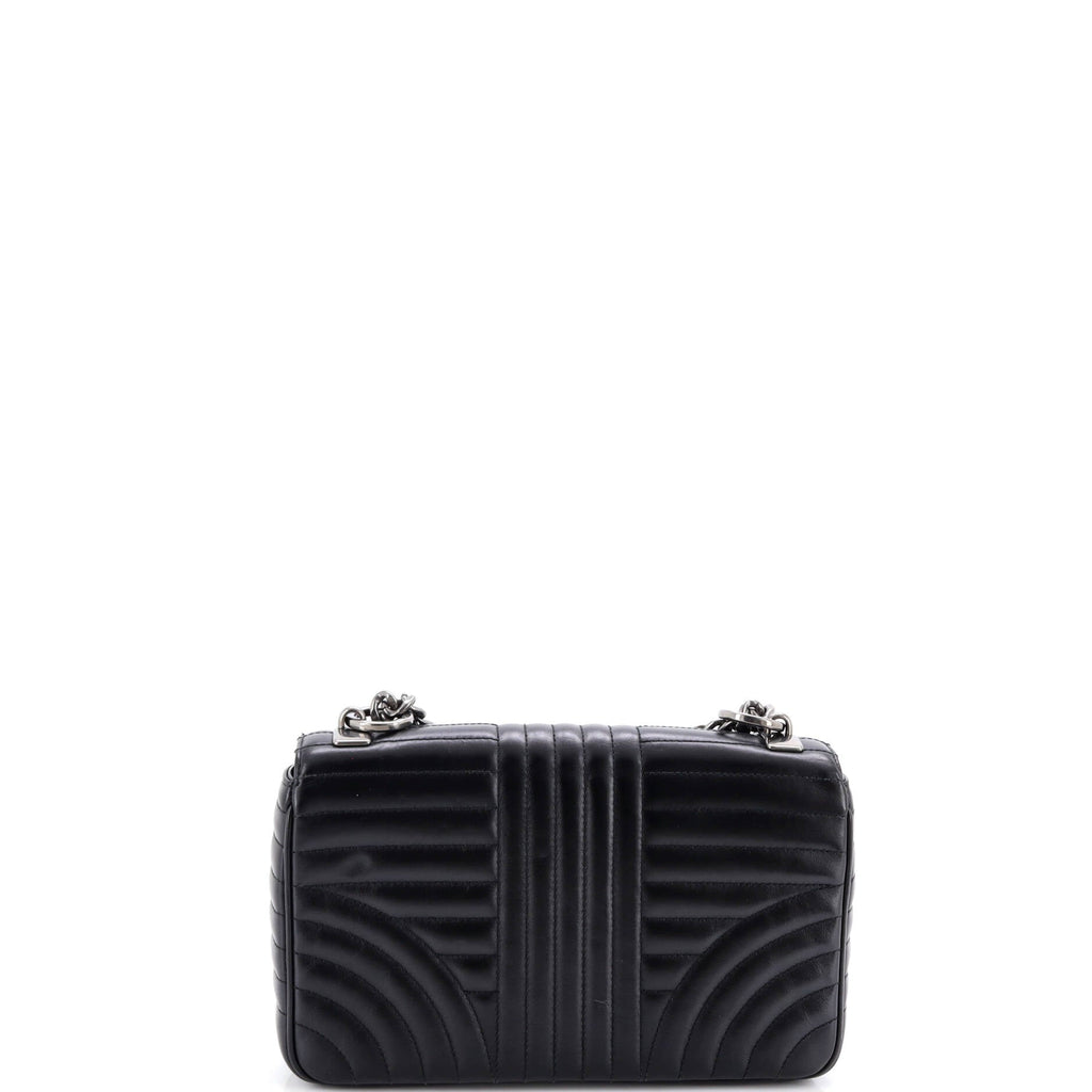 Chain Flap Shoulder Bag Diagramme Quilted Leather Medium