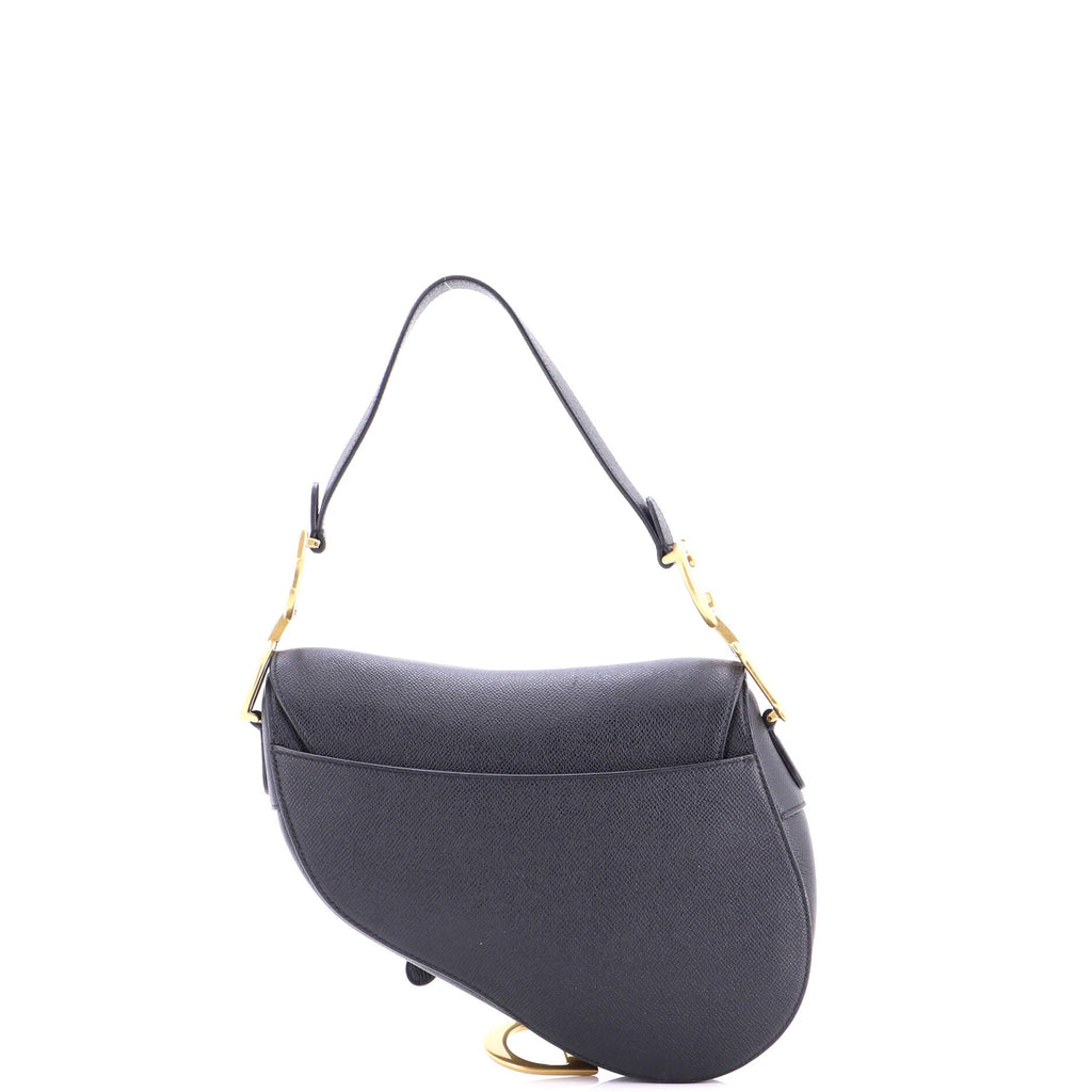 Saddle Handbag with Strap Leather Medium