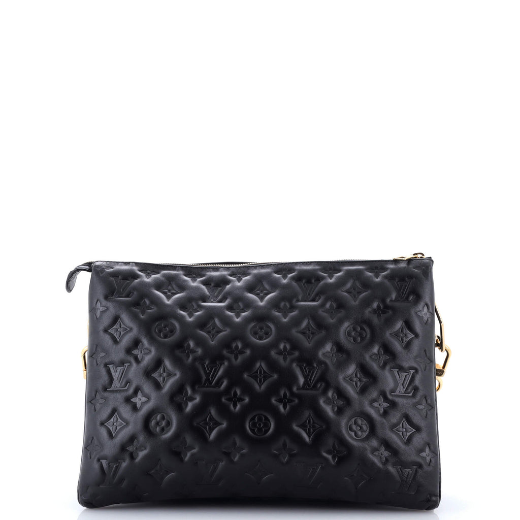 Coussin Bag Monogram Embossed Lambskin MM