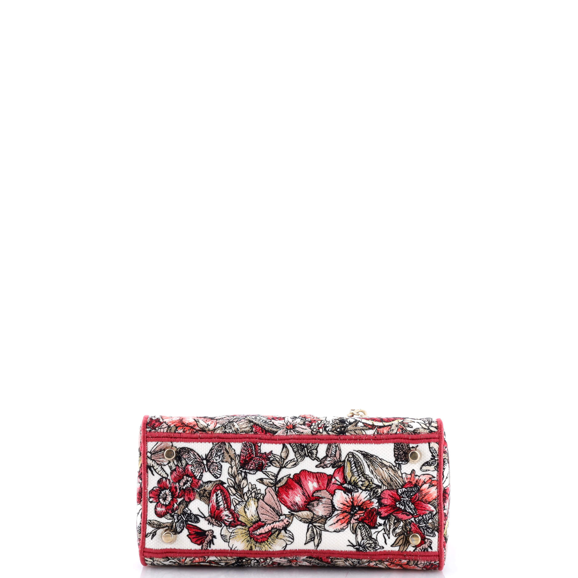 Lady D-Lite Bag Embroidered Canvas Medium