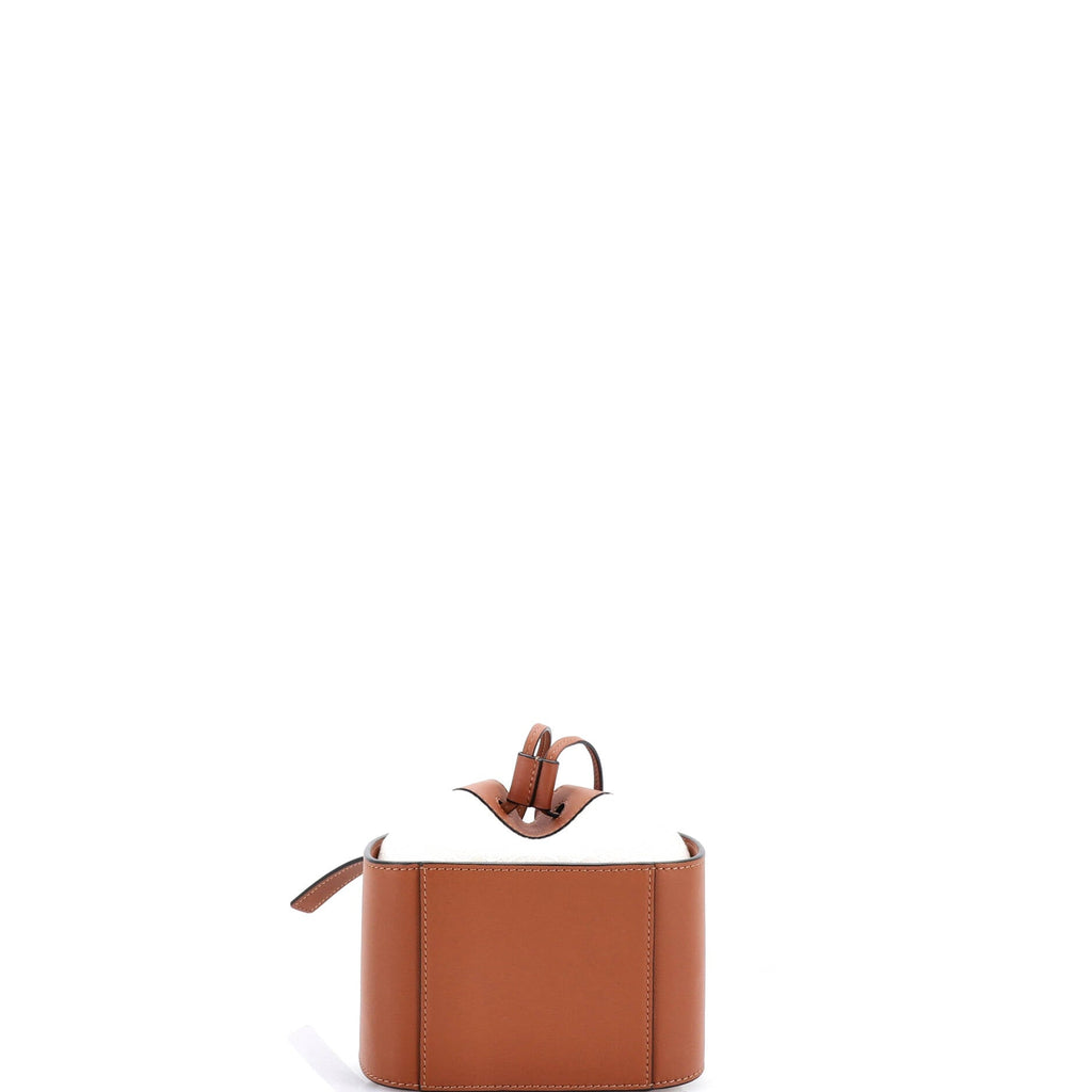 Hammock Bag Leather and Anagram Jacquard Mini