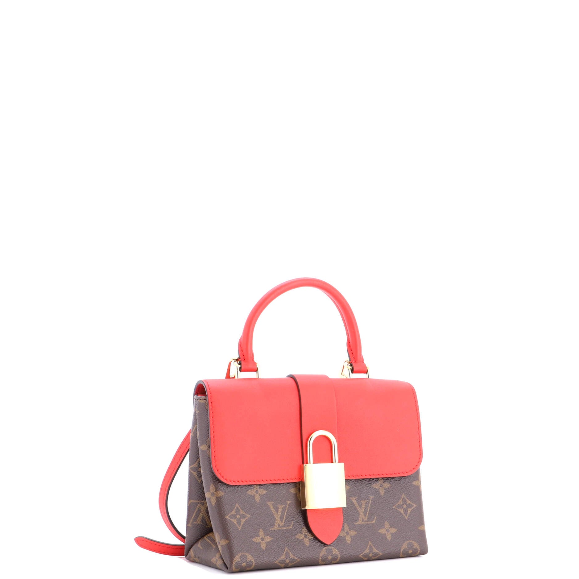 Locky Handbag Monogram Canvas with Leather BB