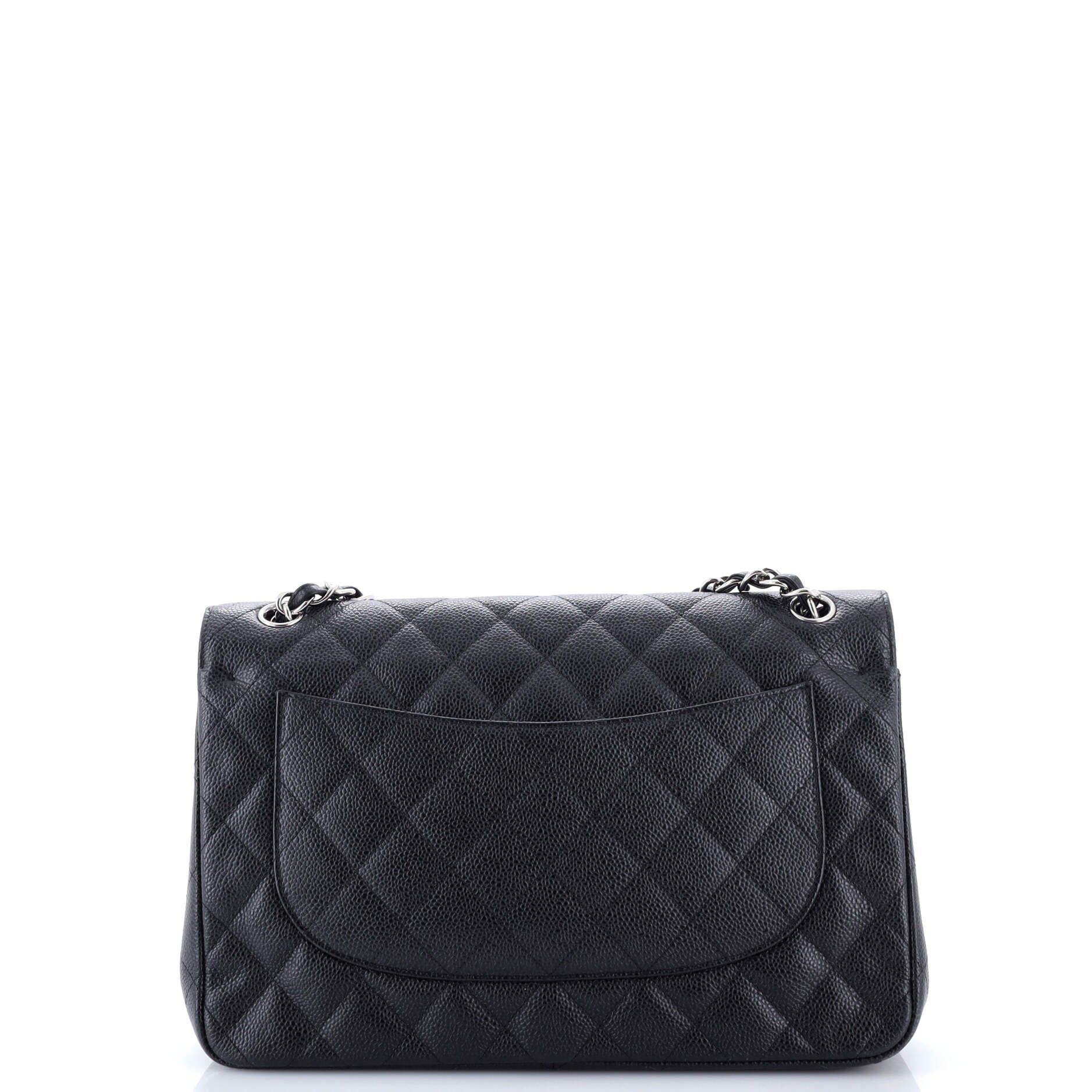 Classic Double Flap Bag Quilted Caviar Jumbo
