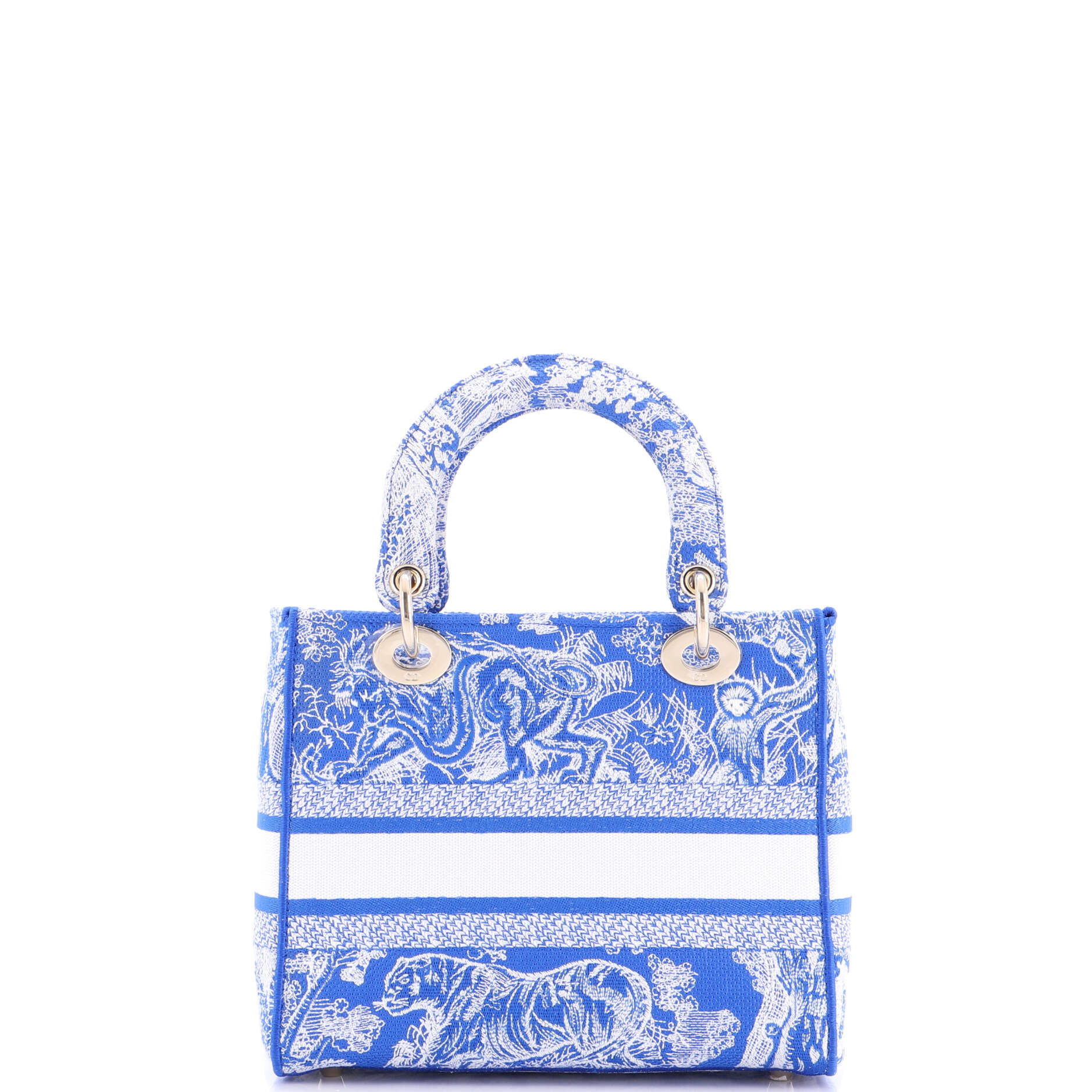 Toile de Jouy Lady D-Lite Bag Embroidered Canvas