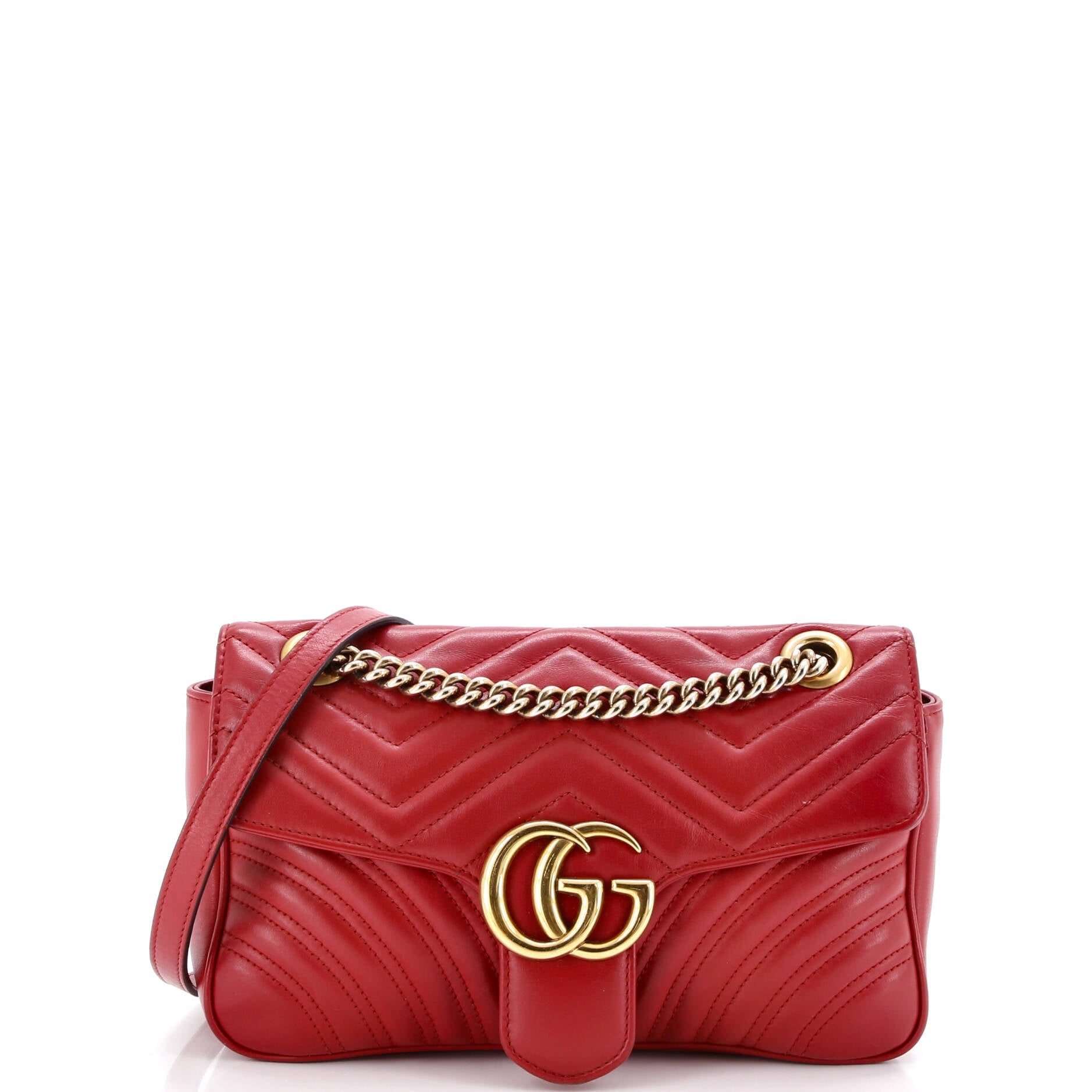 GG Marmont Flap Bag Matelasse Leather Small