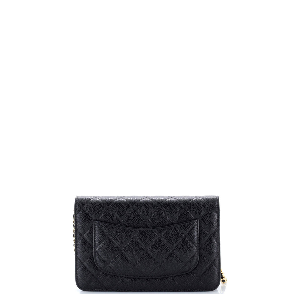 Wallet on Chain Quilted Caviar