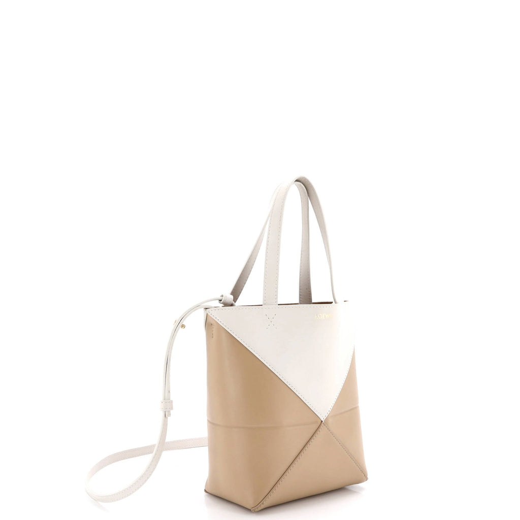 Puzzle Fold Tote Leather Mini