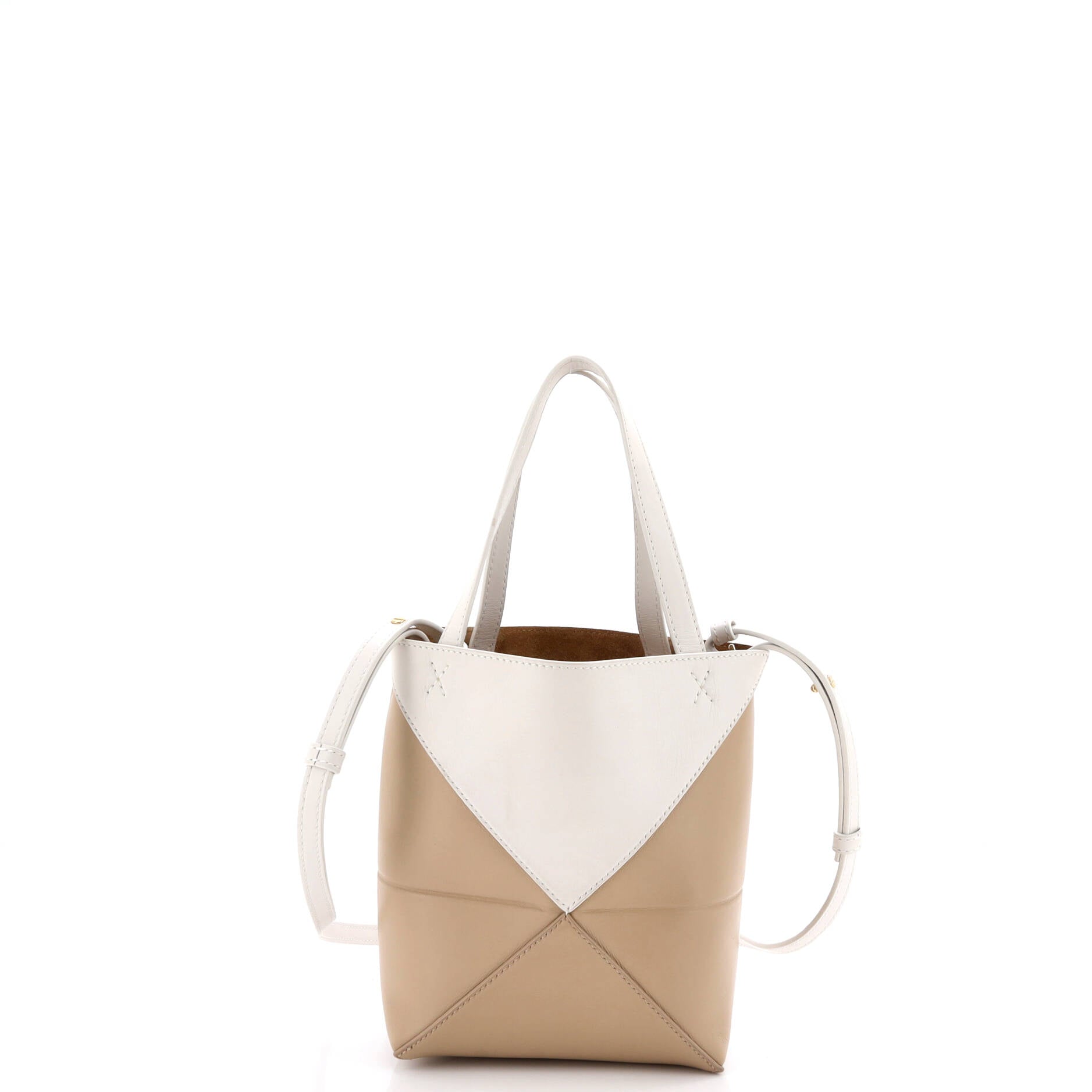 Puzzle Fold Tote Leather Mini
