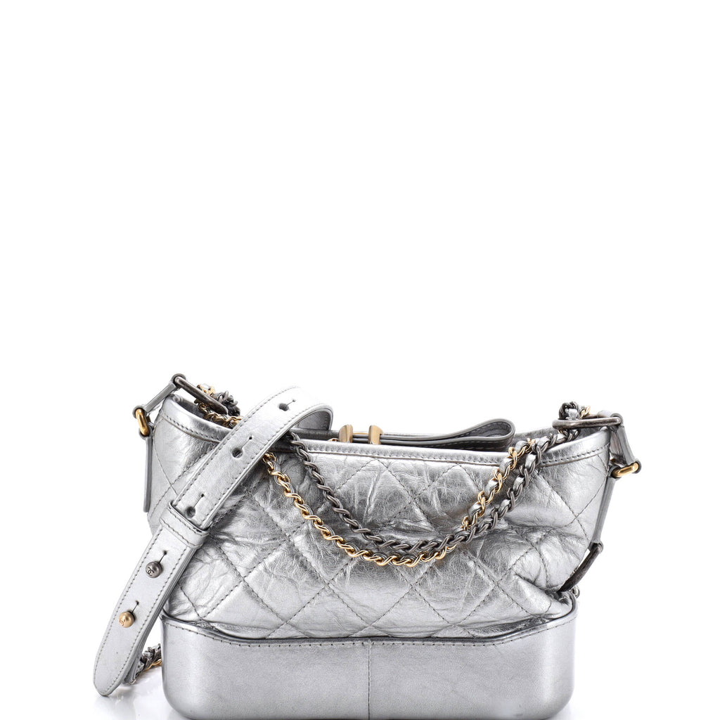 Gabrielle Hobo Quilted Aged Calfskin Small