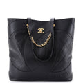 Club Monaco Shopping Tote Quilted Lambskin Large