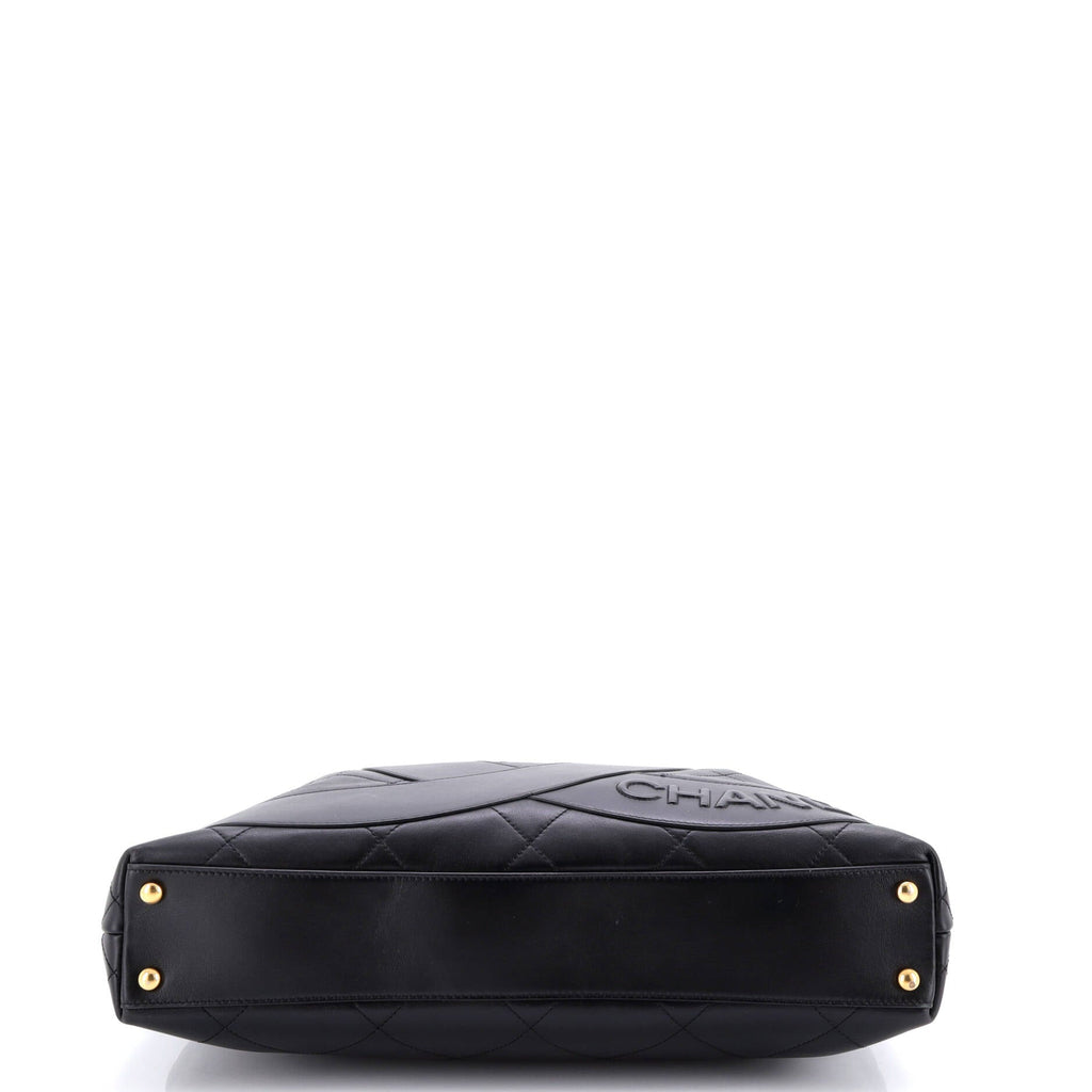 Club Monaco Shopping Tote Quilted Lambskin Large
