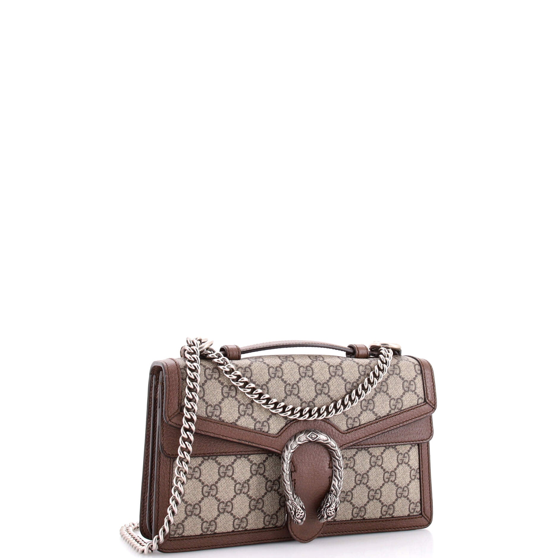 Dionysus Top Handle Chain Bag GG Coated Canvas Small