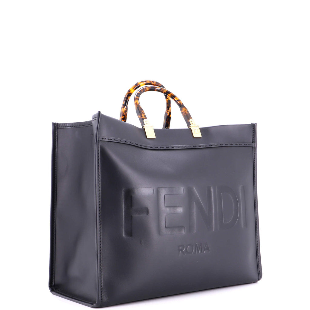 Sunshine Shopper Tote Leather Large