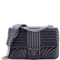 Chain Flap Shoulder Bag Diagramme Quilted Leather Medium