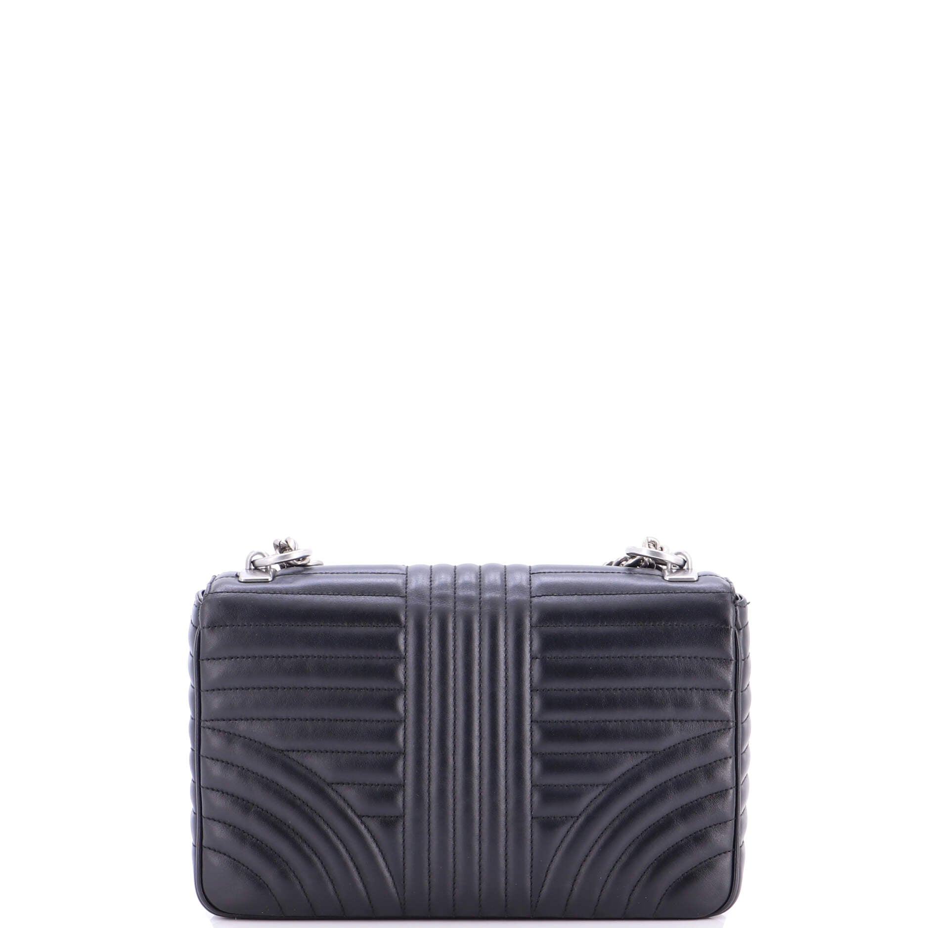 Chain Flap Shoulder Bag Diagramme Quilted Leather Medium