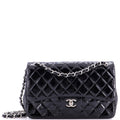 Classic Double Flap Bag Quilted Patent Jumbo