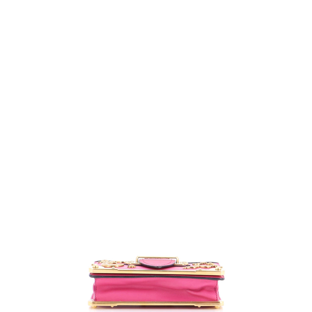 Cahier Crossbody Bag Embellished Leather Small