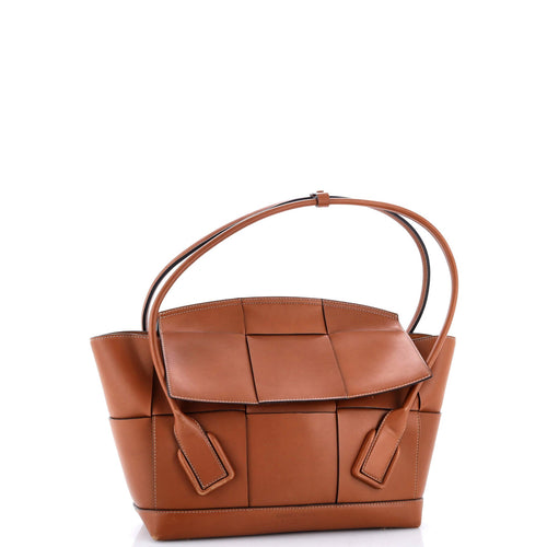 Arco Bag Maxi Intrecciato Leather Medium