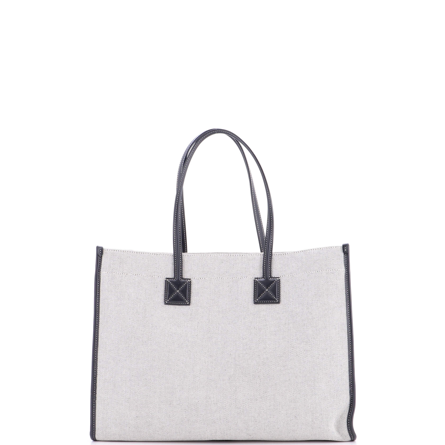 Freya Shopping Tote Canvas with Leather Medium