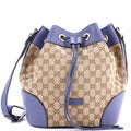 Classic Bucket Bag GG Canvas with Leather Medium