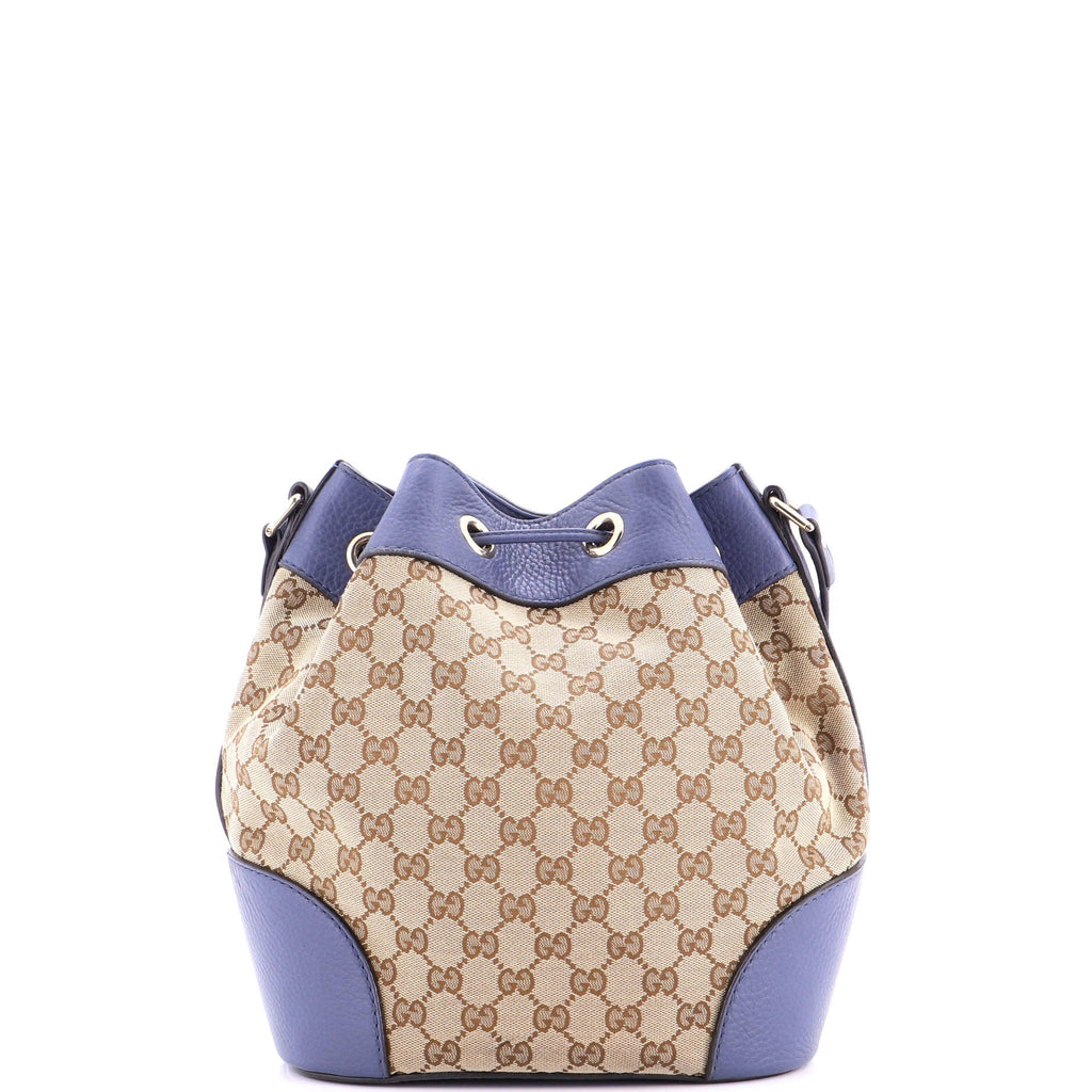 Classic Bucket Bag GG Canvas with Leather Medium