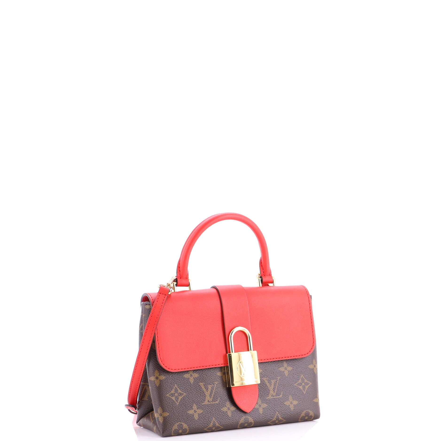 Locky Handbag Monogram Canvas with Leather BB