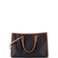 Horizontal Cabas Tote Triomphe Coated Canvas Mini