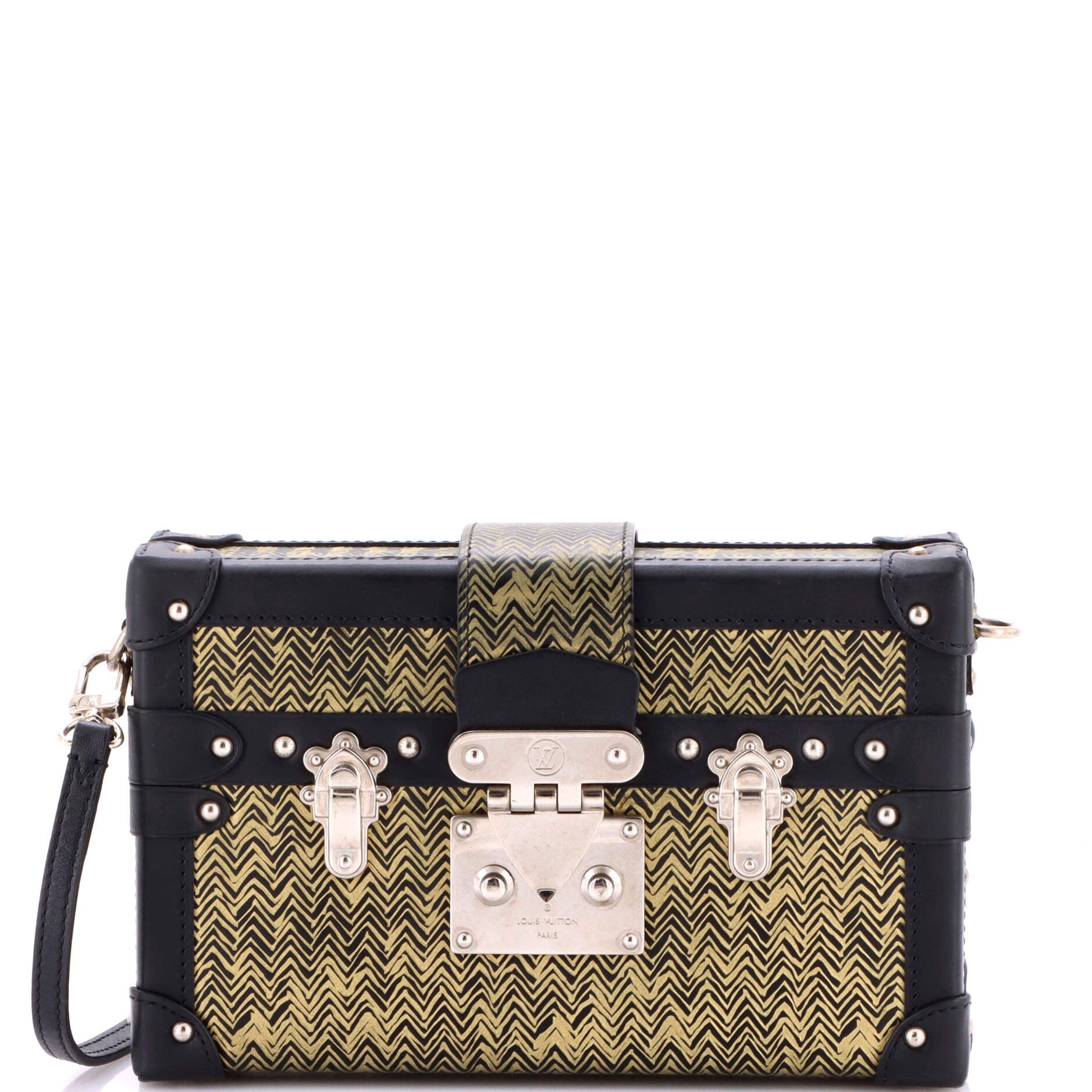 Petite Malle Handbag Limited Edition Printed Leather