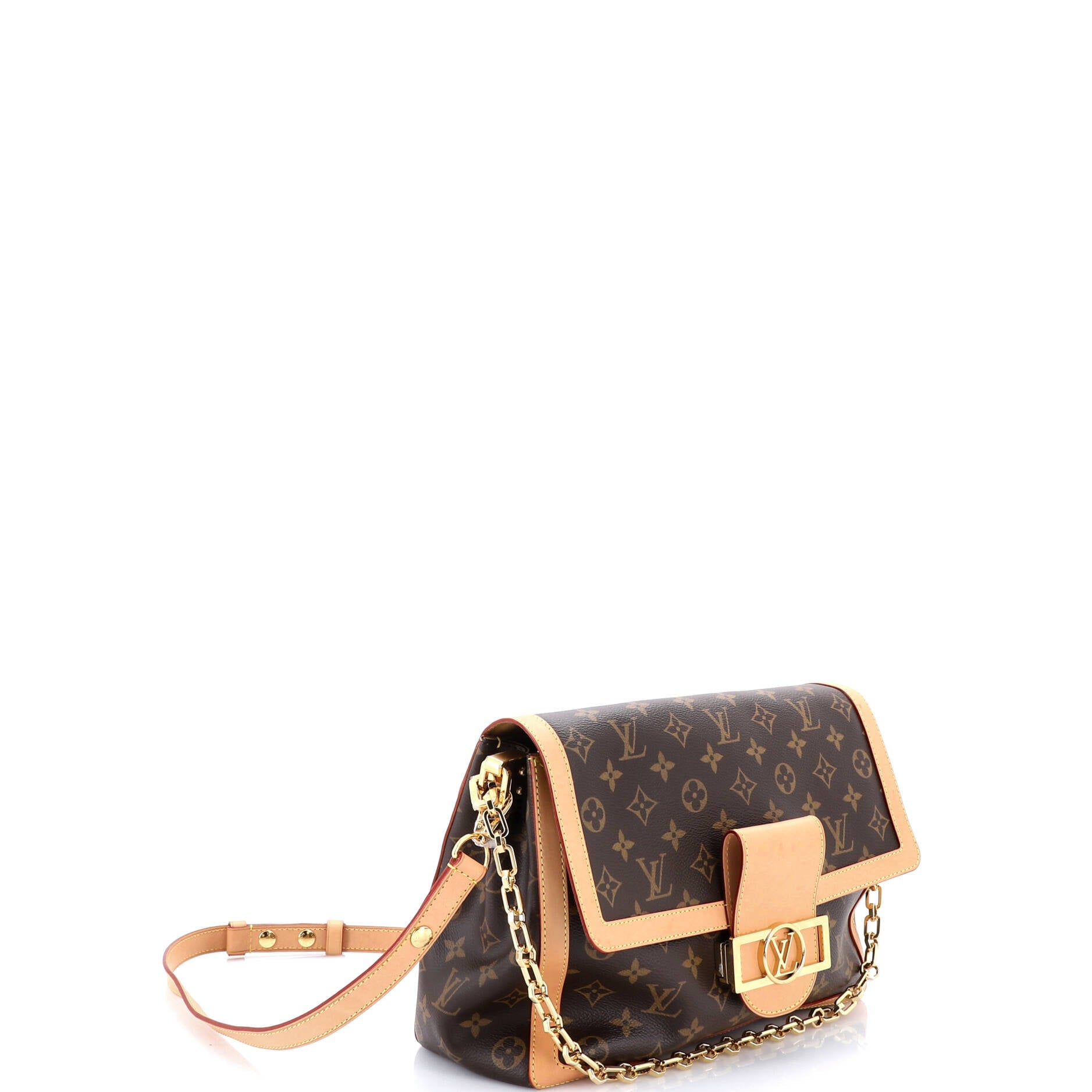 Dauphine Soft Shoulder Bag Monogram Canvas GM