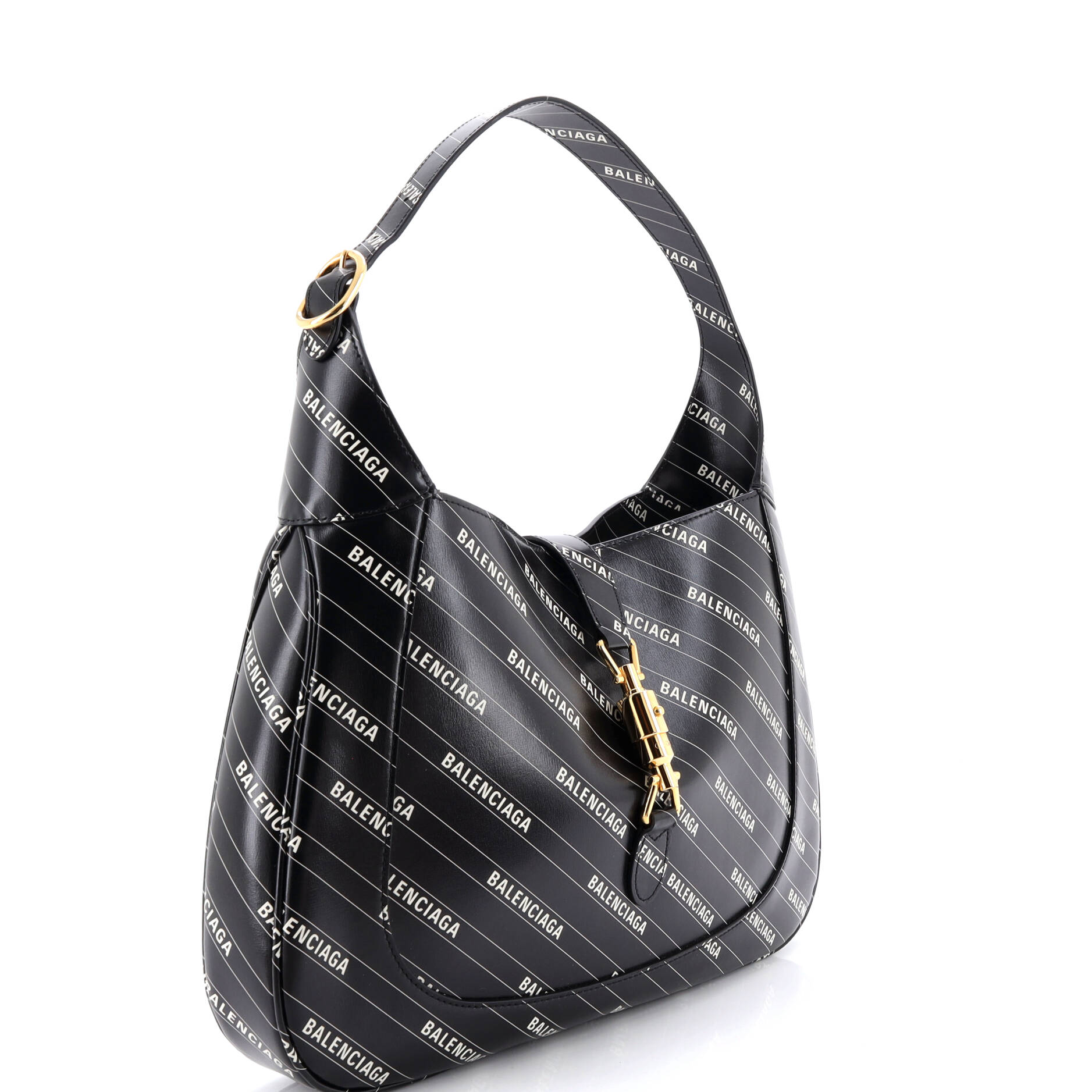 x Balenciaga The Hacker Project Jackie 1961 Hobo Printed Leather Medium