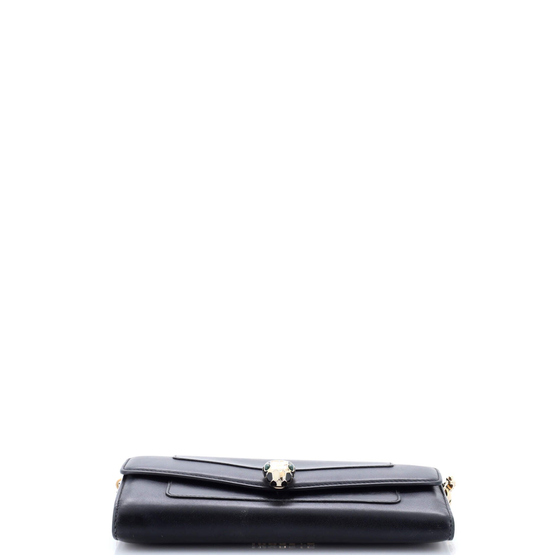 Serpenti Forever Wallet on Chain Leather Long