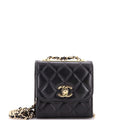 Trendy CC Clutch with Chain Quilted Lambskin Small