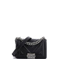 Boy Flap Bag Perforated Chevron Lambskin Small