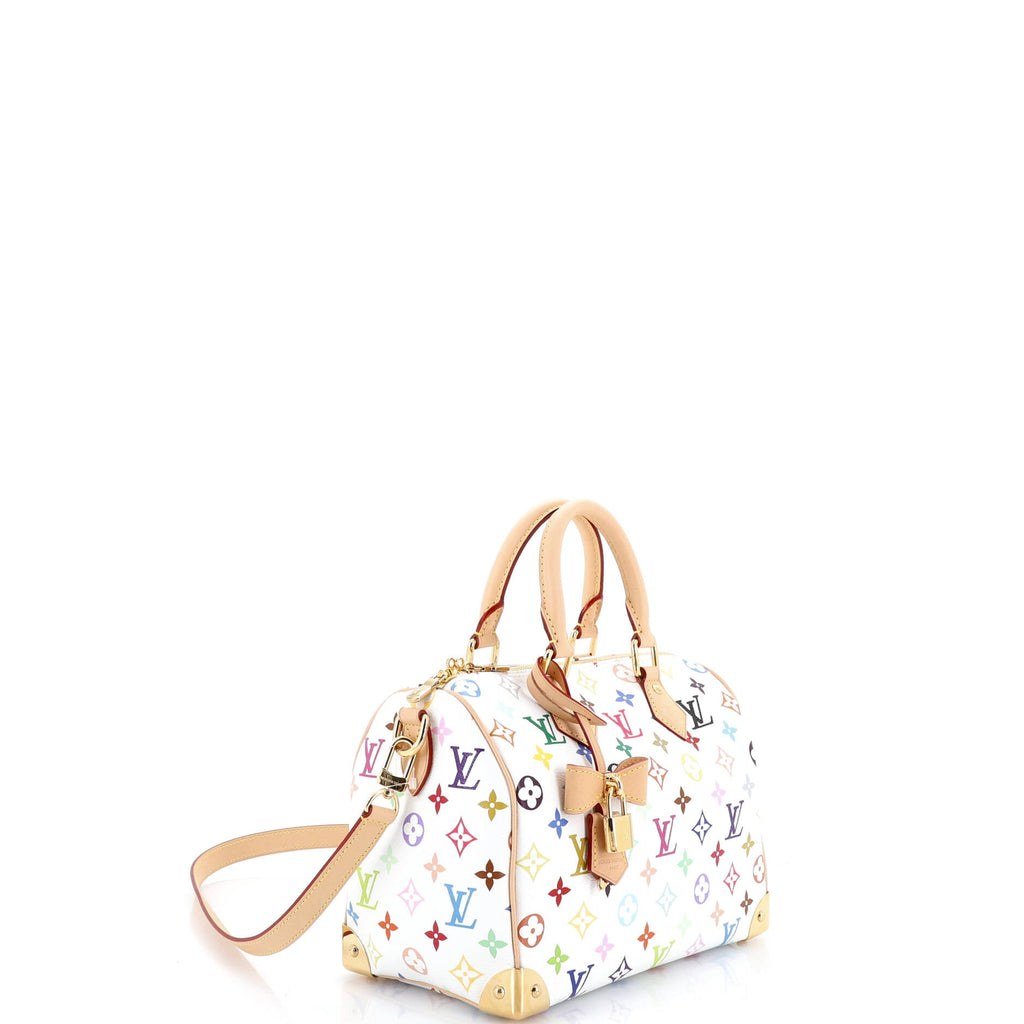 x Takashi Murakami Speedy Soft Bandouliere Bag Monogram Multicolor 25