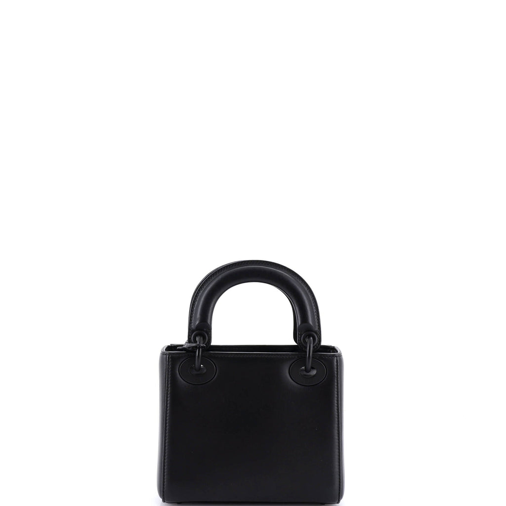 Ultra Matte Lady Dior Bag Flower Embroidered Lambskin Mini