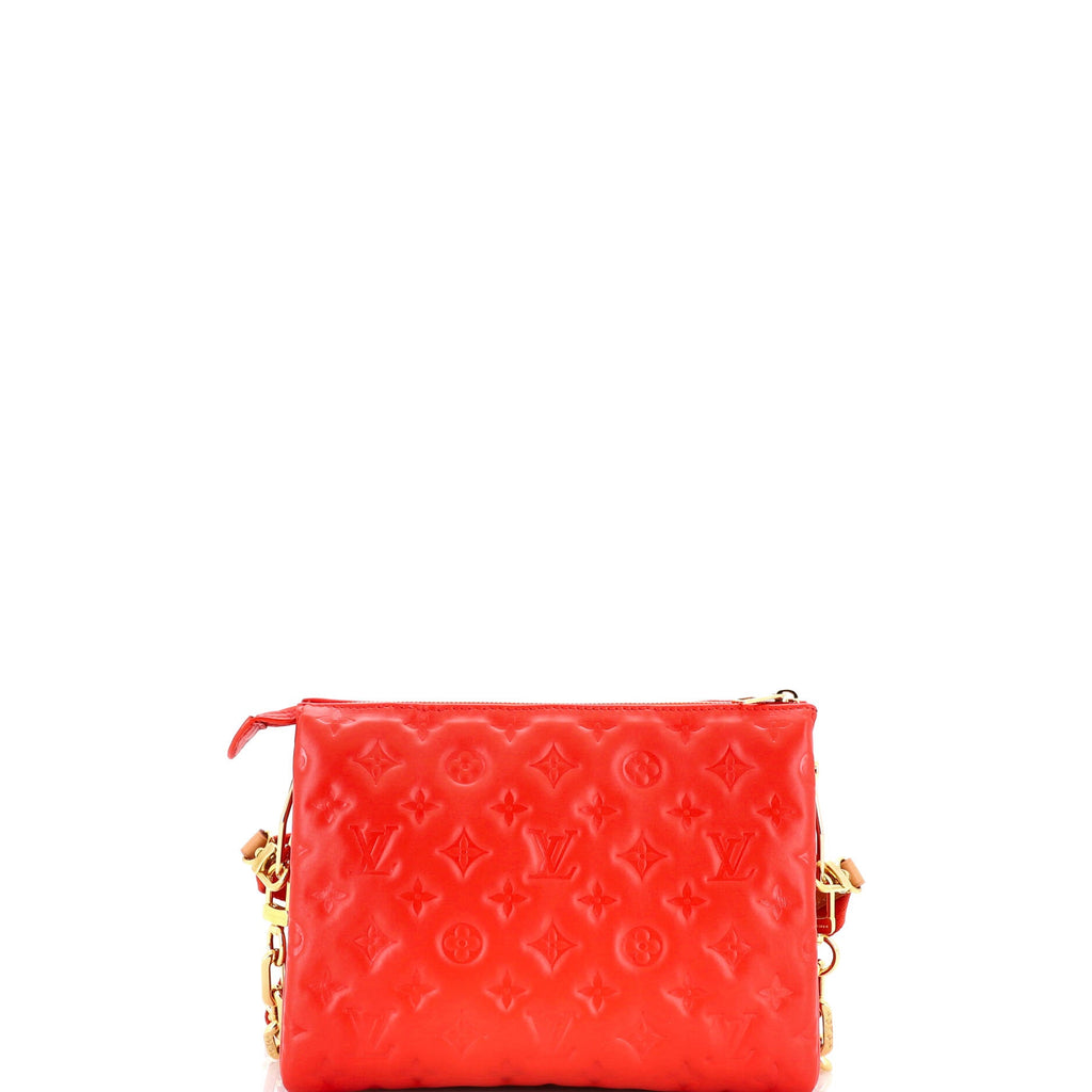 Coussin Bag Monogram Embossed Lambskin PM