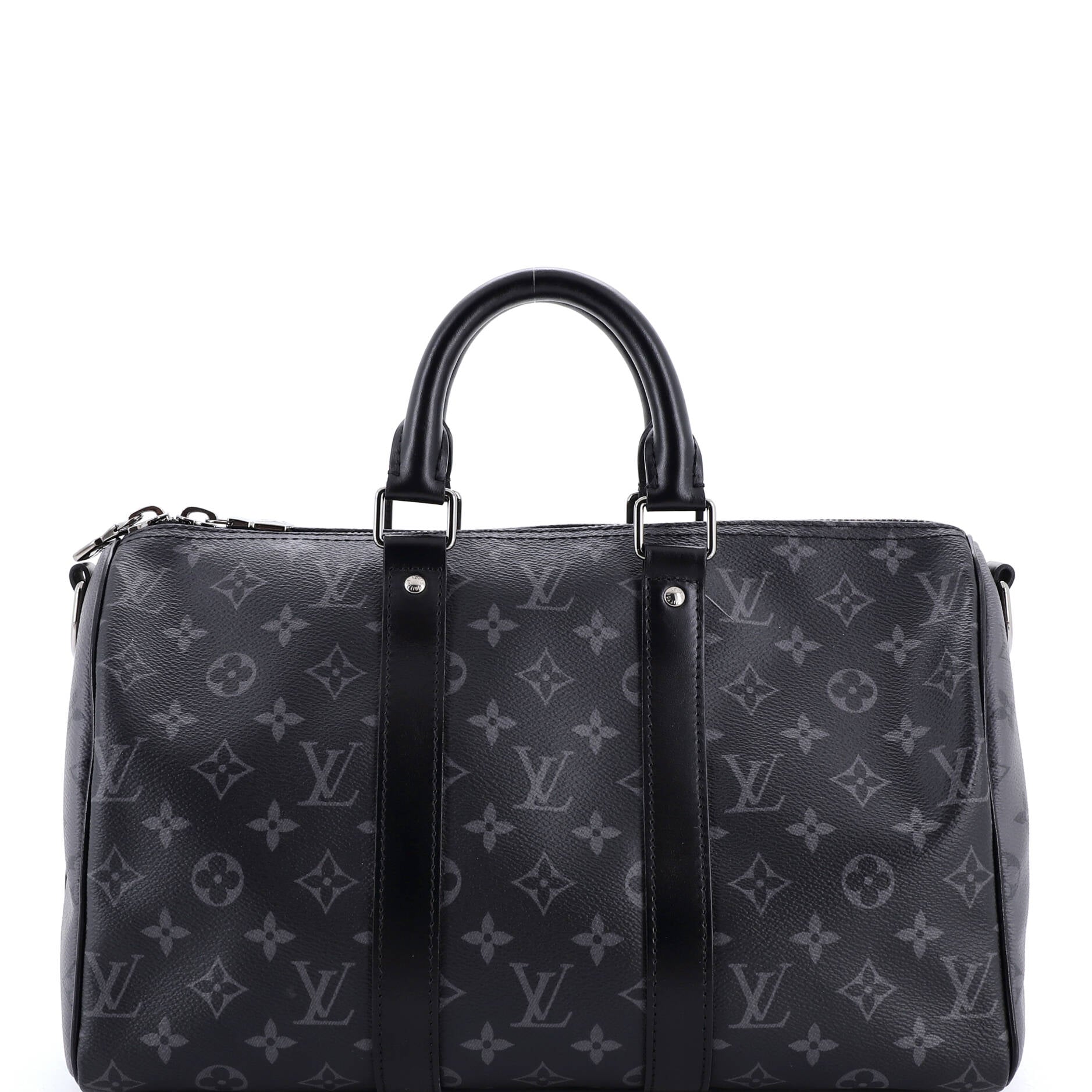 Keepall Bandouliere Bag Reverse Monogram Eclipse Canvas 35