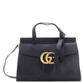 GG Marmont Top Handle Bag Leather Small