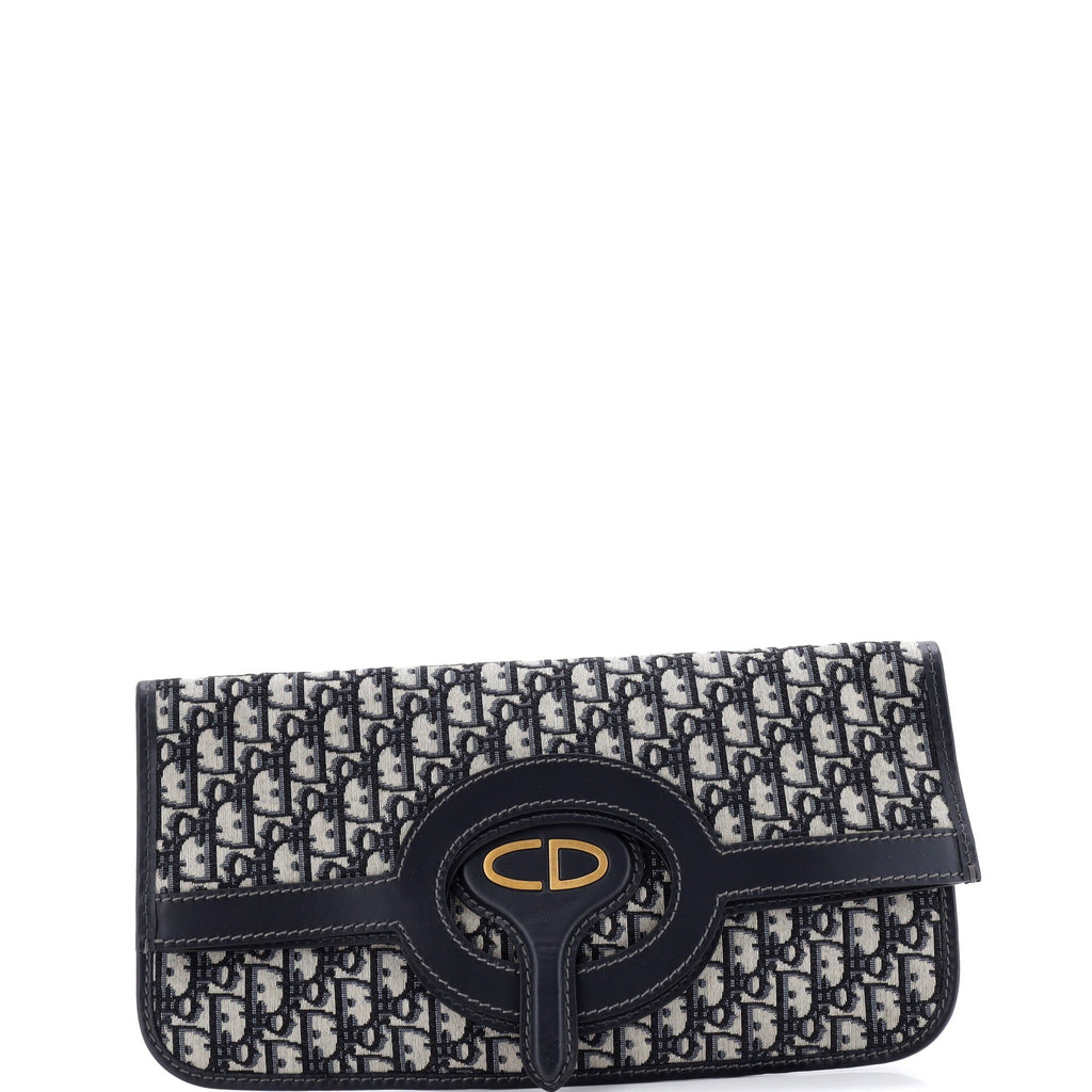 Fold Over Clutch Oblique Canvas