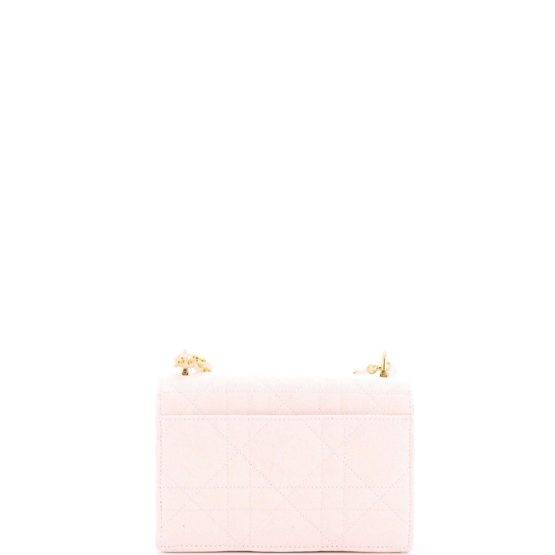 Miss Caro Flap Bag Cannage Quilt Denim Mini