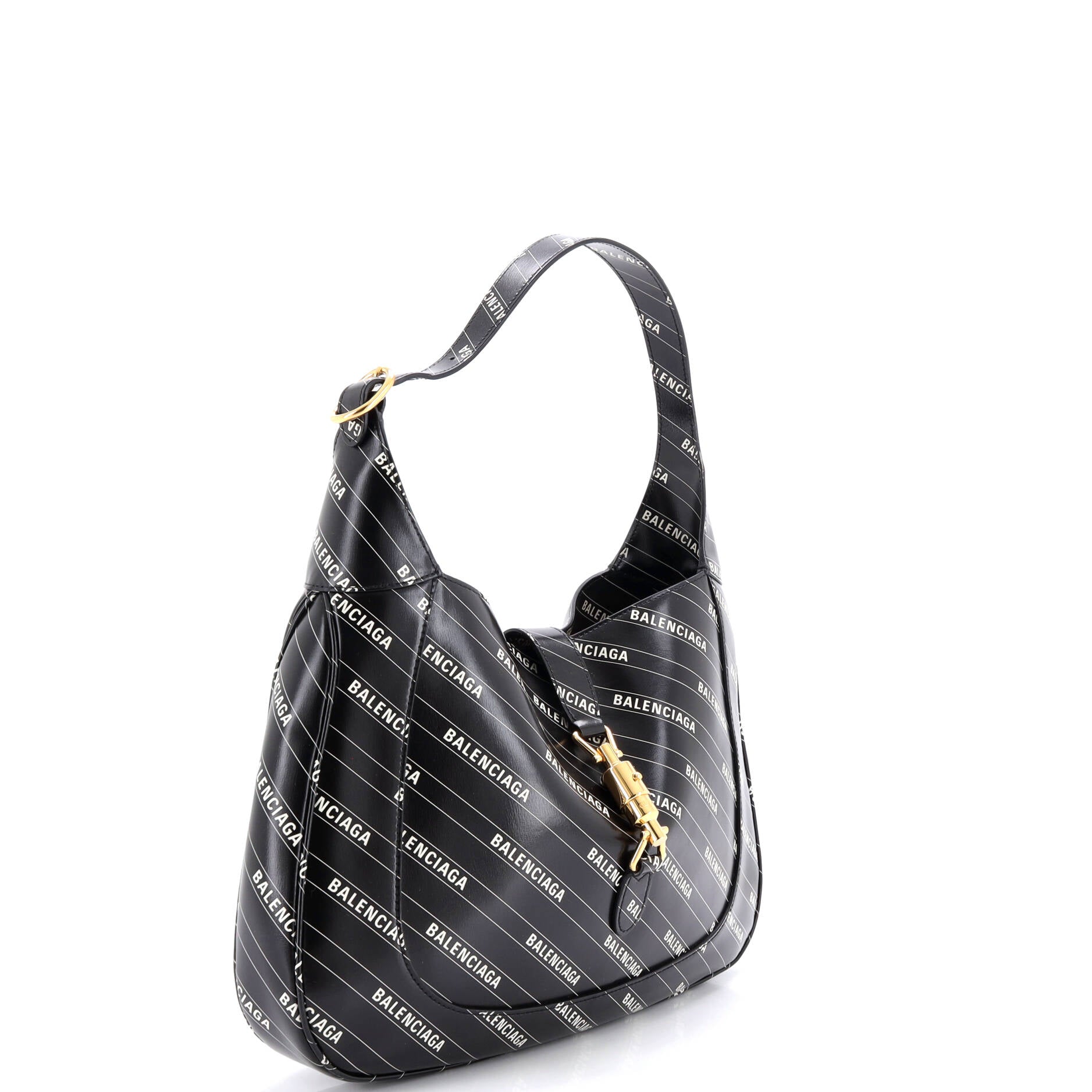 x Balenciaga The Hacker Project Jackie 1961 Hobo Printed Leather Medium