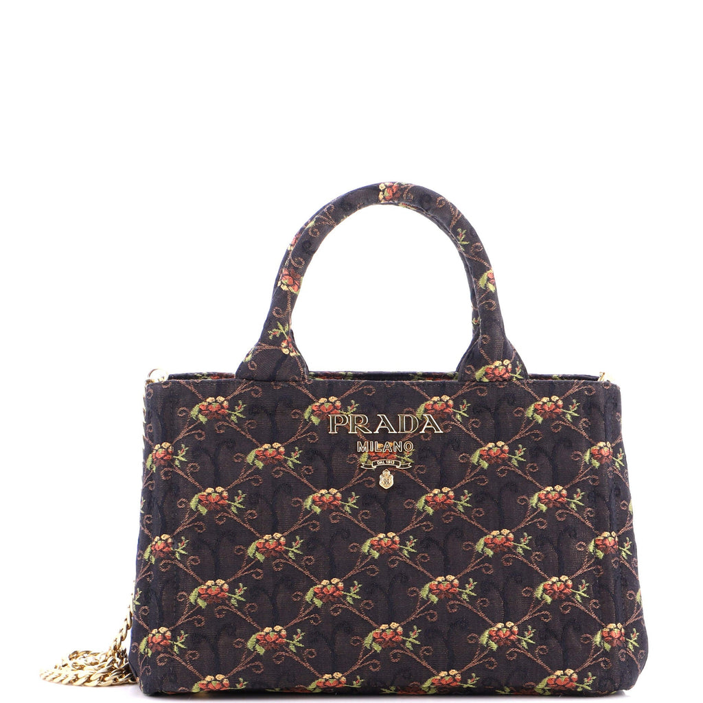 Canapa Convertible Tote Broccato Fabric Micro